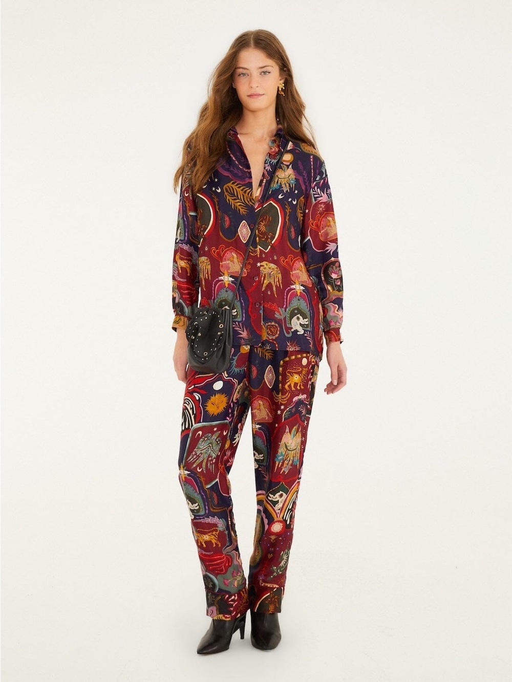 Farm Rio: Multicolor Artsy Surreal Land Lenzing Ecovero Viscose Pants